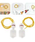 Plastic Float Switch And Liquid Level Sensor Two Pack For Water Tanks And Ponds Accurate Level Monitoring Dry Burn Prevention Low Power Consumption For Food Industry And Industrial Use, 430mm PP body