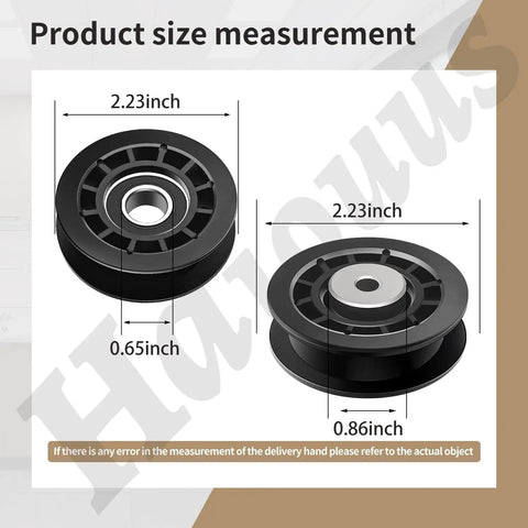 Product size measurement for Heavy Duty All Wheel Drive Belt And Pulleys Kit Replacement for L Series Mower