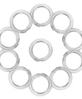 Circular pattern of 100 Pcs M8 Split Lock Spring Washers Made From 304 Stainless Steel For Screws And Fasteners Built Tough For Crafts DIY Projects