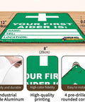 12 By 8 Inch Aluminum First Aider Information Sign Built To Last With Crisp Print, Rust Resistant Metal, Easy Read