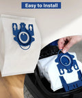 14 Pack 3D AirClean Vacuum Bags Replacement for Classic C1 Complete C1 Complete C2 Complete C3 S227 S240 S270 S400 S2 S5 S8