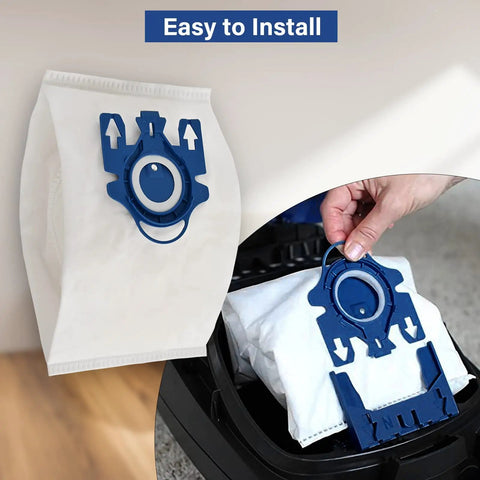 14 Pack 3D AirClean Vacuum Bags Replacement for Classic C1 Complete C1 Complete C2 Complete C3 S227 S240 S270 S400 S2 S5 S8