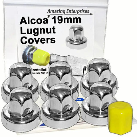 Six Pack Lug Nut Cover Set For Mercedes Sprinter Vans With 16 Inch Alcoa Wheels 6 Lug 205mm Bolt Pattern 19mm Caps