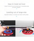 Ender 3 Bed Leveling Upgrade Kit with large red metal nuts, demonstrating easy leveling installation on 3D printer.