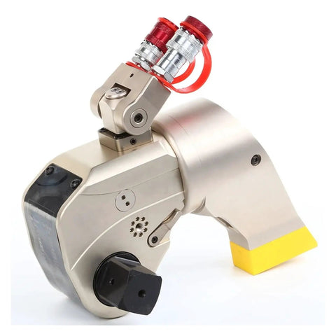Heavy Duty Hydraulic Torque Wrench 1120 Nm Anti Corrosion Alloy Square Drive with swivel hose for tight spaces.