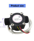 3.5-24V DC Water Flow Sensor YF-S201 Flowmeter With 1-30 Liters Per Minute Range And 1.75 MPa Rating, Liquid Flow Switch For DIY Projects