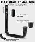 Heavy Duty Garage Storage Hooks 10 Pack Wall Mount J Utility Hangers For Hoses Tools Sports Gear And Bulky Equipment Black