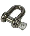 Rock Solid 1/2 Inch Chain Shackle Clevis Bow Ring Forged From Saltwater Proof 316 Stainless Steel for heavy-duty use.