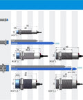 Dimensions and design of Analog Linear Displacement Proximity Sensor With 0-10V Or 4-20mA Output Inductive Switch Metal IP67 Body