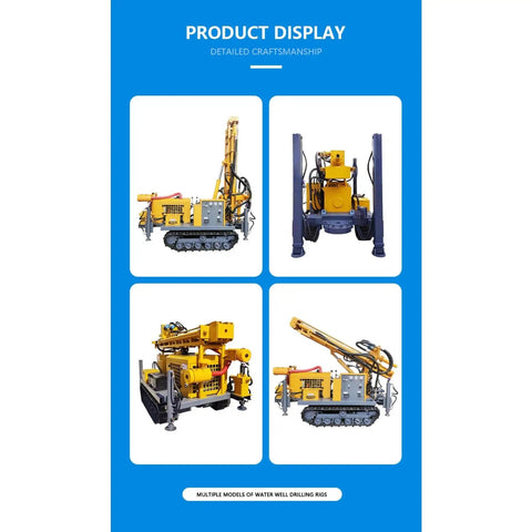 Straight Up Heavy Duty Water And Air Dual Function Well Drilling Rig Built Like A Tank for detailed craftsmanship display.