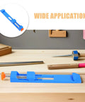 Image of Two Awesome Adjustable Woodworking Cutting Positioner And Precision Guide Clamp For Circular Saws and Mills on a wooden workbench.