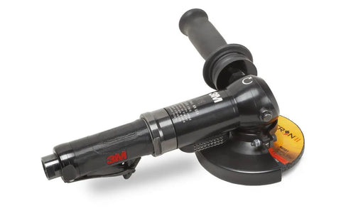 Professional Grade Air Powered Grinder Built Like a Tank With Rock Solid Hand Feel and Quick Guard Adjustments Running at 12000 RPM for Smooth Four Inch Type 27 Metal Works