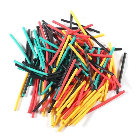 Assorted colorful tubes from 164 Piece Heat Shrink Tubing Kit 2 To 1 Wire Cable Assortment In Five Colors Waterproof Electrical Insulation Tube