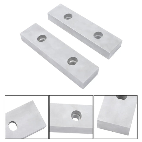 Rock Solid Aluminum Machine Vise Soft Jaws Pair Hard Anodized Coating 8 X 2 X 1 Inches CNC Precision Machinable Workholding Built To Last With Killer Grip And Flawless Finish