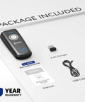 Pocket Friendly Wireless Barcode Scanner With 3 In 1 Bluetooth Connectivity And Battery Level Indicator, USB CCD Image Reader in package with dongle, manual, and USB cable