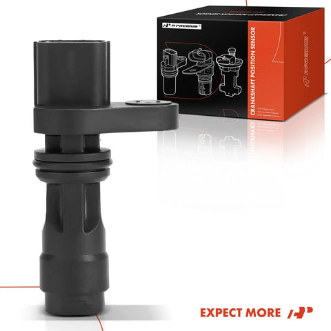 Honda Acura Crankshaft Position Sensor Replacement For Civic RSX CR-V CSX 2.0L 2.4L 1.3L L4 Engines Front Fit High Quality OEM Equivalent Sensor Easy Install, black sensor with box