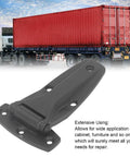 Built Tough 5.51 Inch Matte Black Zinc Alloy Soft Close T Strap Hinge No Slam Corner Bracket Heavy Duty for tool storage