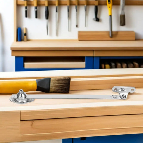 Heavy Duty Lid Stay Hinges Twin Pack With Soft Down And Slow Open Door Action for kitchen cabinets on workbench