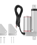 24V DC Linear Actuator Push Rod With 50mm Stroke And 750N Thrust featuring mounting brackets and screws, ideal for automation
