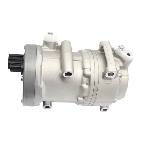 Rock Solid Electric Air Conditioning Compressor Swap For Toyota Bz4x And Bz3 Vehicles Sw0424001900 side view, silver metallic, compact size.