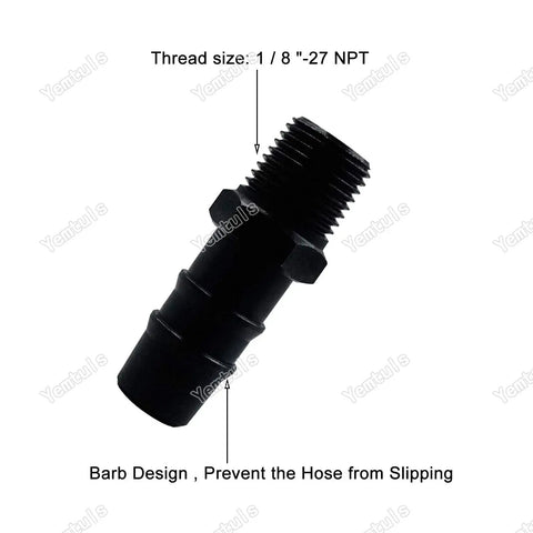Transmission Fluid Fill Adapter For 5R55W And 5R55S Transmissions Ford Replacement Tool Compatible With Ford 307437 And OTC 6604 Includes 304 Stainless Steel Clamp Essential ATF Filling Accessory For Explorers, 1/8-27 NPT barb