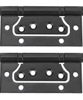 304 Stainless Steel Concealed Door Hinge With Built In Ball Bearing Black Finish Quiet Smooth Close For Cabinets And Wardrobes