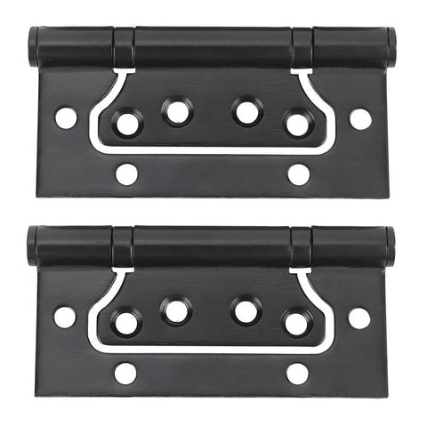 304 Stainless Steel Concealed Door Hinge With Built In Ball Bearing Black Finish Quiet Smooth Close For Cabinets And Wardrobes