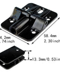 90 Degree Adjustable Door Hinge With Zinc Alloy Build And Gun Black Finish Built To Last, Includes 4 Screws, Position Control For Smooth, Quiet Operation, Heavy Duty Mount For Interior Or Exterior Doors, Easy Install, 58.4x44.2x13.3mm