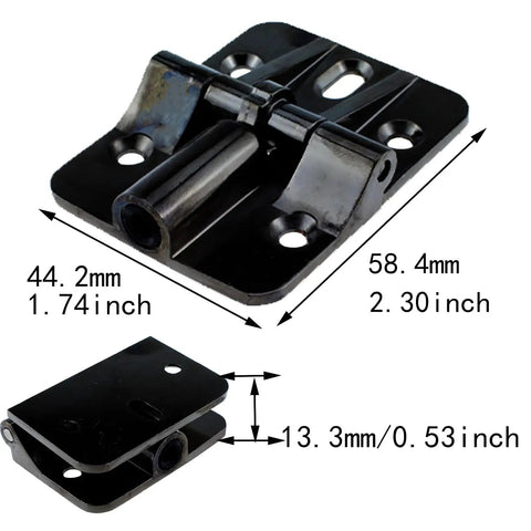 90 Degree Adjustable Door Hinge With Zinc Alloy Build And Gun Black Finish Built To Last, Includes 4 Screws, Position Control For Smooth, Quiet Operation, Heavy Duty Mount For Interior Or Exterior Doors, Easy Install, 58.4x44.2x13.3mm
