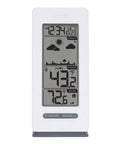 All In One Battery Operated Monochrome Digital Forecast Station With Wireless Display Time And Date Moon Phase Indoor And Outdoor Temperature Barometric Pressure Trend Arrows And Dynamic Weather Animations
