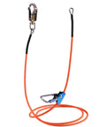 Tree Climbing Lanyard Kit Pro Grade With Steel Wire Core Flip Line Rope 1/2 Inch By 10 Feet Swivel Snap Hook Locking Carabiner