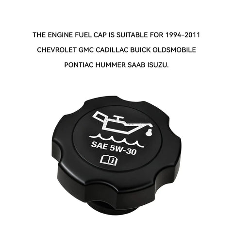 Engine Oil Filler Cap Replacement Plug and Play Direct Fit for GM Vehicles 1992 to 2018 Chevrolet GMC Cadillac Buick Oldsmobile Pontiac Hummer Saab Isuzu FC208 12573337 Durable OEM Style Cap