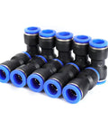 Fabulettas Straight Push Connectors Make Air Line Quick Hose Repair Easy With A Secure Leak-Free Seal For High Pressure Machinery Auto And Electronics 6mm 8mm 10mm 12mm