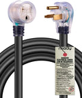 Heavy Duty 25 Ft Welding Extension Cord 8 AWG Copper 40A 250V Lighted End NEMA Six Fifty Style Industrial Grade ETL Approved