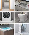 122 Inch Shower Threshold Water Dam Collapsible Barrier Spill Proof For Dry And Wet Separation Flexible Bath And Kitchen Water Stopper
