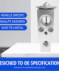 Automotive Air Conditioning Expansion Valve Wear-Resistant Rust-Proof Metal, Precise Refrigerant Flow Control For Most Cars