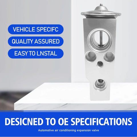 Automotive Air Conditioning Expansion Valve Wear-Resistant Rust-Proof Metal, Precise Refrigerant Flow Control For Most Cars