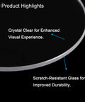 Ultra Clear 25.5mm Round Watch Crystal Lens 0.8mm Thick Mineral Replacement, showcasing scratch-resistant glass and enhanced clarity.