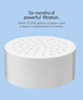 Universal Compact Shower Filter Replacement Cartridge For Cleaner Water NSF Certified 177 Replaces FF 30 Six Month Lifespan