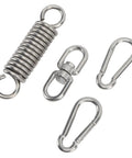 Beefy Heavy Bag Spring In 304 Stainless Steel 200kg Load Capacity Punching Bag Hanger components with rotating ring and fasteners