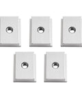 5 Pack Heavy Duty M6 Aluminum T Slot Nuts For Table Saw Sliders And T Track Runner Clamps Perfect Sled System Fitment Grey, close-up view.