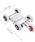 Heavy Duty Vehicle Moving Dolly No Slip Rubber Steel Pro Car Mover Skate For Garage Transport Polycarbonate Wheel Casters Motorcycle Shifting Built Rock Solid Reliable Gear For Mechanics And Drivers Nailing The Job In Shop, 32 cm x 15 cm