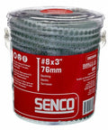 Container of #8x3" screws labeled for decking, Workhorse Heavy Duty No 8 3 Inch Deck Screws Galvanized Steel Square Drive Bugle Head