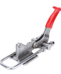 Heavy Duty Stainless Steel Toggle Latch Clamp With Adjustable Design And A劲 Solid 496lb Holding Force Makes It Perfect For Secure Storage, Heavy Equipment, Or DIY Projects That Need A Reliable Locking Mechanism. stainless steel latch clamp with red handle