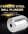 Heavy Duty 304 Stainless Steel Ball Plungers 20 Pack 2Mm X 3Mm Cabinet Latches Drawer Catches Door Detents close-up view of plunger.