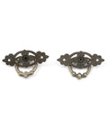 6 Pack Antique Bronze Vintage Cabinet Pulls 2.5 Inch Ring Drawer Handles With Screws Classic Dresser Knobs