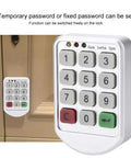 Code Lock Keypad Cabinet Lock With ABS Plastic Panel on locker, supports temporary or fixed passwords, easy install, long battery life