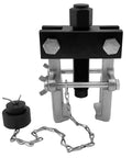 Beefy Heavy Duty Pitman Arm Puller With Adapter And Adjustable Jaws Bearing And Gear Removal Tool shown with chain attachment