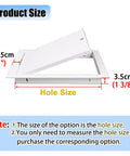 Heavy Duty Aluminum Attic Access Hatch Panel With Solid Lock And Key Smooth Flush Mount Ceiling Inspection Door hole size 2.5cm x 3.5cm.
