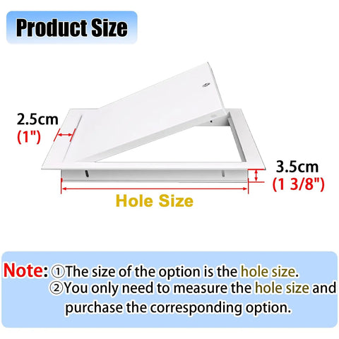 Heavy Duty Aluminum Attic Access Hatch Panel With Solid Lock And Key Smooth Flush Mount Ceiling Inspection Door hole size 2.5cm x 3.5cm.